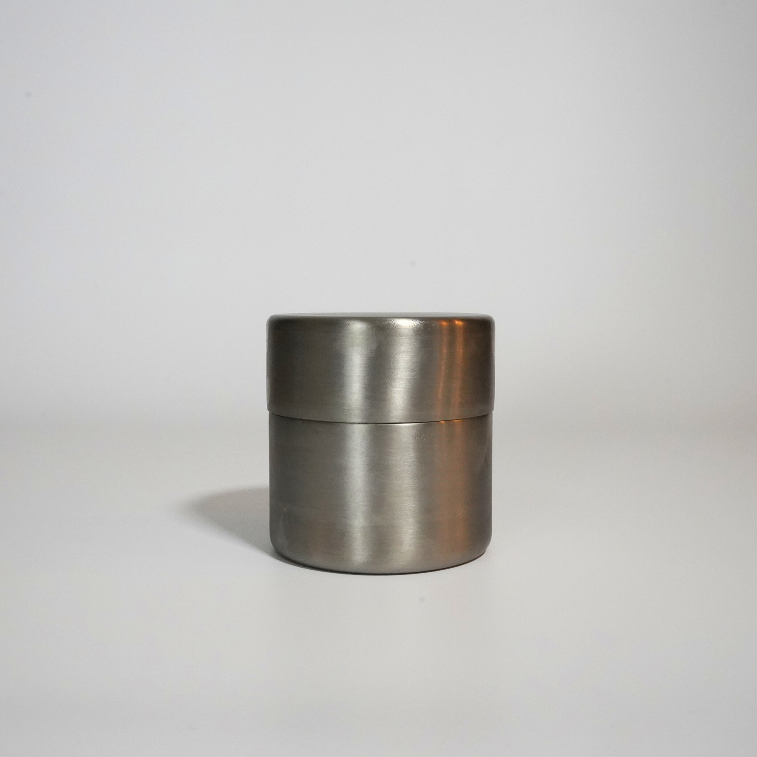 Matcha Canister with Sifter - Stainless Steel (ステンレス製抹茶篩缶)