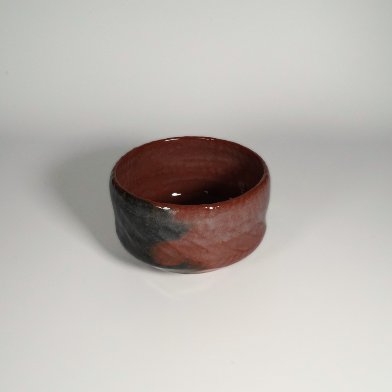 Aka Raku Matcha Bowl - Handcrafted in Kyoto (赤楽茶碗)