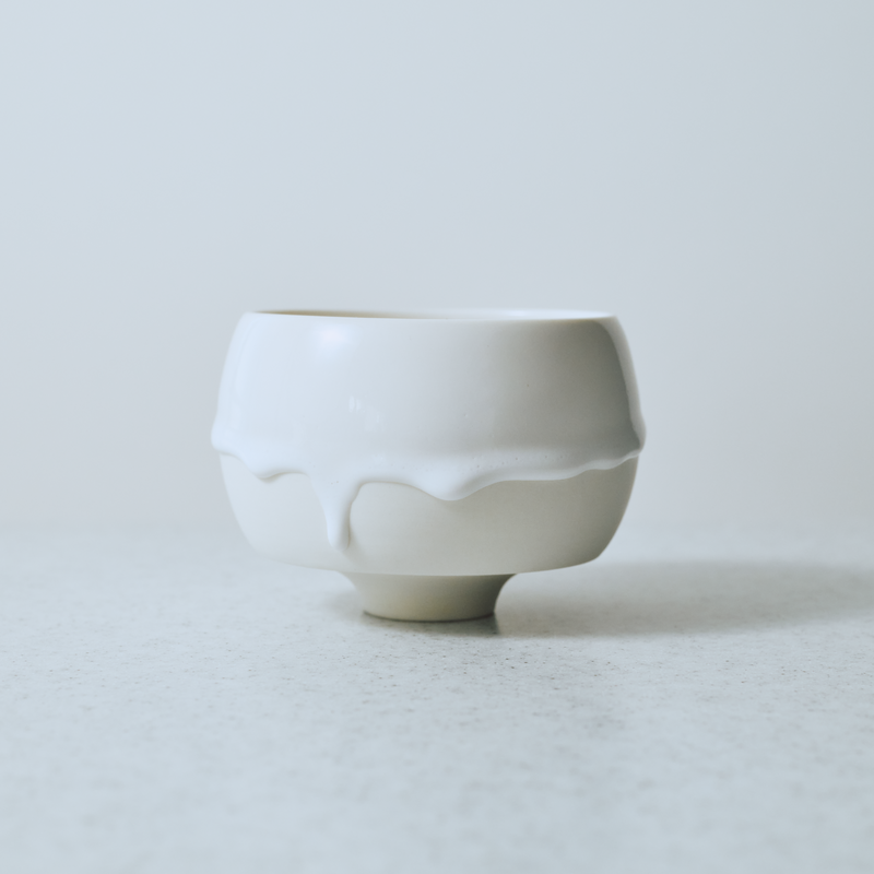 ドリッピー抹茶碗（ホワイト）