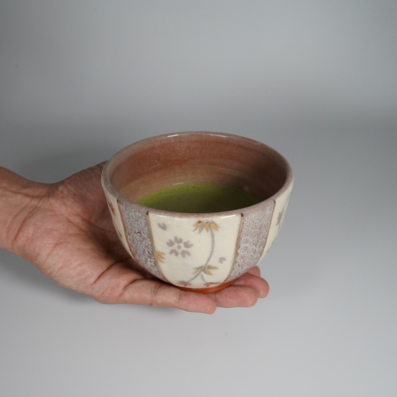 Kyoyaki Matcha Bowl - Handcrafted in Kyoto (京焼茶碗)