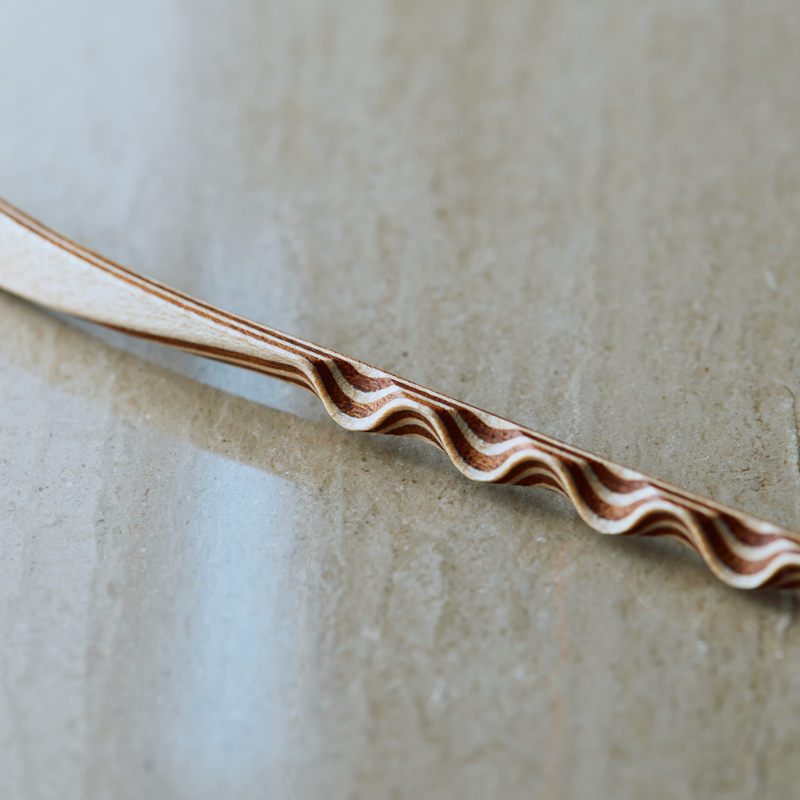 Chashaku Wooden Spoon - "Nami" (Zenkyu Exclusive)